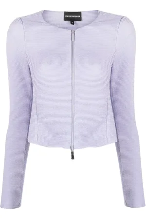 Emporio Armani Jakke i jersey med lynlås