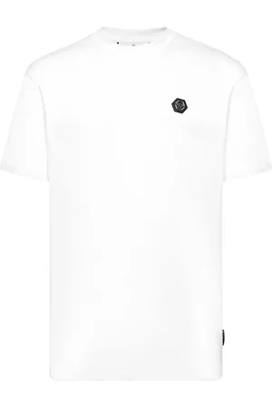 Philipp Plein T-shirt med Gothic Plein-udsmykning