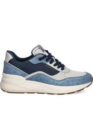 Michael Kors Trevor sneakers med denim-panel