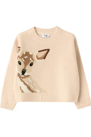 Il gufo Uldtrøje med bambi-broderi