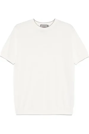 CANALI Finstrikket T-shirt