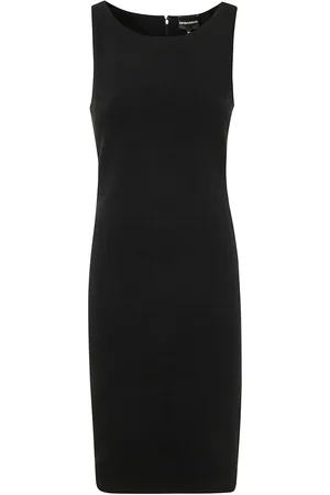 Emporio Armani Mellemlang Ottoman-jersey kjole