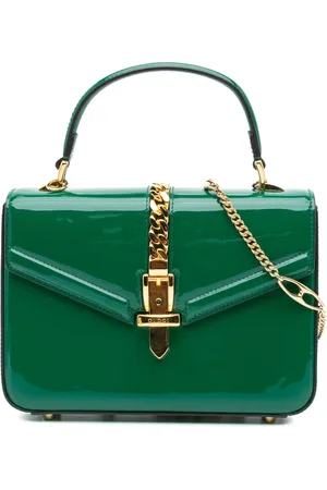 Gucci Lille lakeret Sylvie 1969 satchel-taske fra 2016-2024