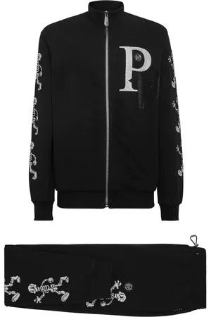 Philipp Plein Træningsdragt i jersey med skelettryk