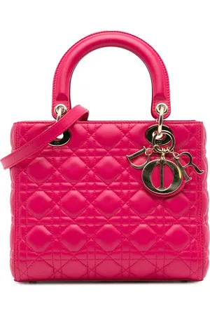 Dior Medium Cannage Lady Dior satchel-taske i lammeskind fra 2014