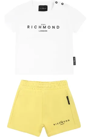 John Richmond Sæt med T-shirt og shorts med logo