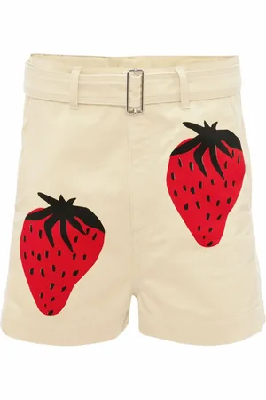 J.W.Anderson Chino-shorts med jordbærtryk