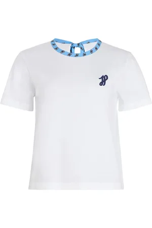 Patou T-shirt i økologisk bomuld med kontrastkrave