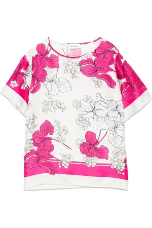 P.A.R.O.S.H. T-shirt med blomstertryk
