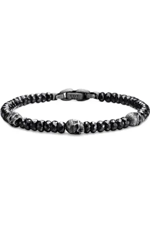 David Yurman Memento Mori Skull Station armbånd i sterlingsølv (6 mm)