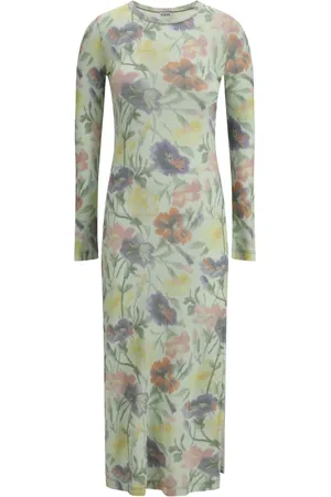 Loewe Mellemlang kjole med Morning Glory-tryk