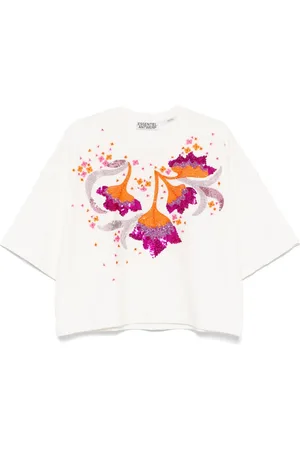Essentiel Antwerp T-shirt med paillet-udsmykning