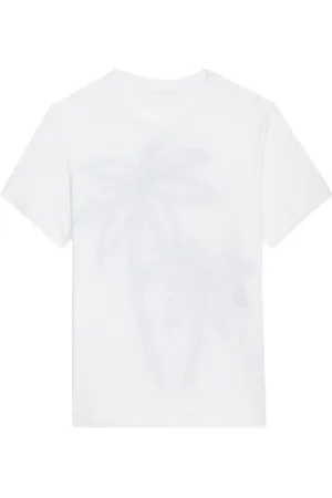 Zadig & Voltaire T-shirt i økologisk bomuld med grafisk tryk