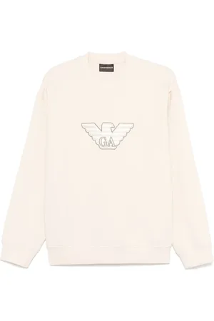 Emporio Armani Sweatshirt med logoapplikation