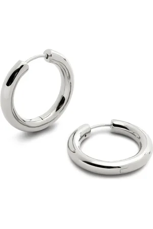 Monica Vinader Medium Essentiels Click tube hoop-øreringe