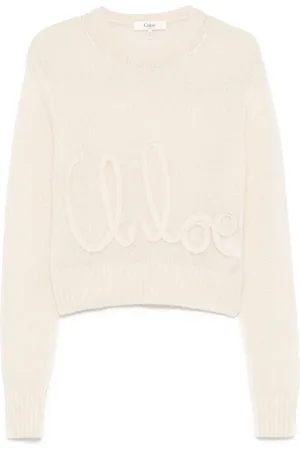 Chloé Sweater med logo-udsmykning