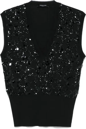 Fabiana Filippi Vest med paillet-udsmykning