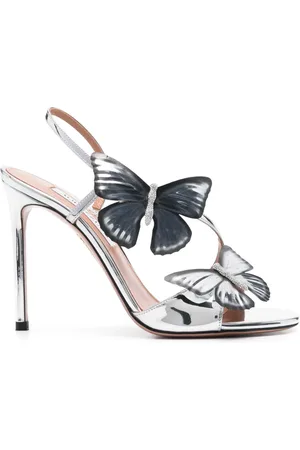 Aquazzura 110 mm sandaler med sommerfugledetalje