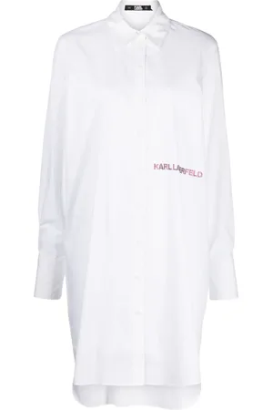 Karl Lagerfeld T-shirt-kjole med præget logo