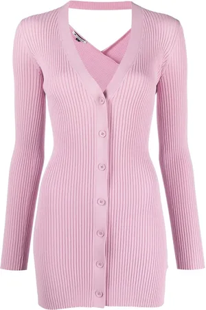 KRIZIA Strikket cardigan med logo bagpå