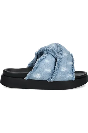 INUIKII Soft Crossed Jeans sandaler