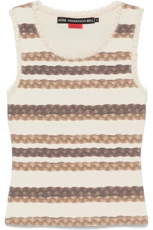 Andersson Bell Tanktop med flettet hår-stribe