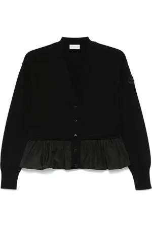 Moncler Cardigan med peplum-kant