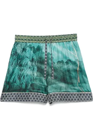 PIERRE-LOUIS MASCIA Shorts i silke