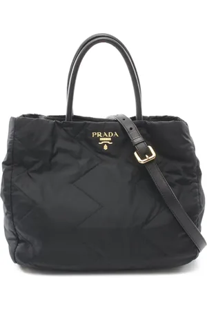 Prada Two-way håndtaske med logoplade fra 00
