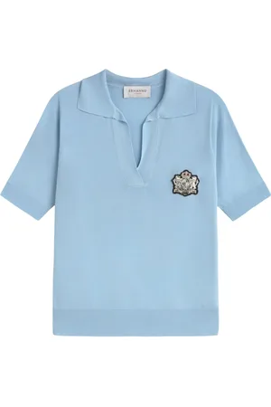 Ermanno Firenze Polo med broderet logo