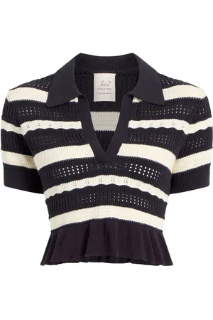 Cinq A Sept Cropped striktop med striber