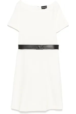 Emporio Armani Ribbet mellemlang kjole