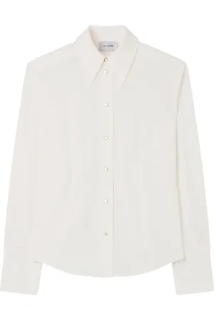 ST. JOHN Silkeskjorte i crepe-de-chine