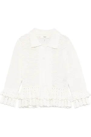 Chloé Hæklet cardigan med flæsekant