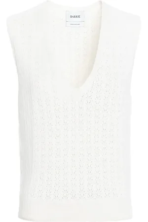 Barrie Kashmirtop med V-hals