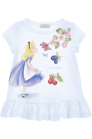 MONNALISA X Disney T-shirt med Alice-tryk