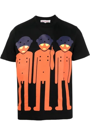 WALTER VAN BEIRENDONCK Aliens T-shirt med grafisk tryk
