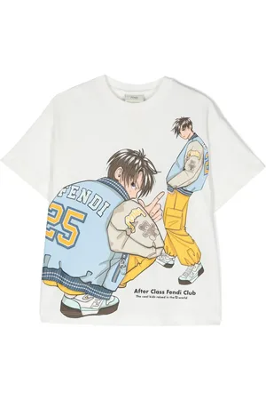 Fendi T-shirt med tegneserietryk