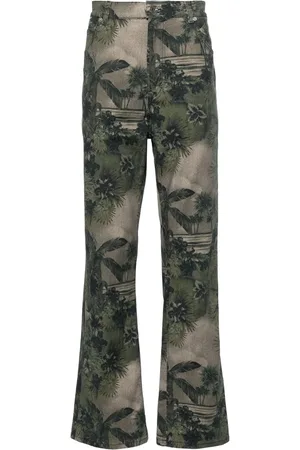 Roberto Cavalli Jeans med lige ben og kamuflagetryk