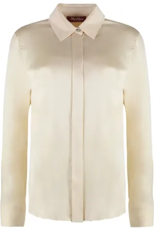 Max Mara T-shirt med satin-finish
