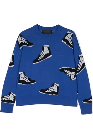 AMIRI Strikket sweatshirt med sneakers-tryk