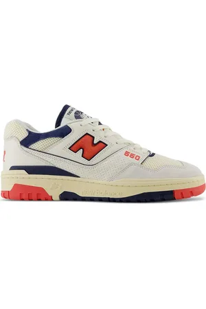 New Balance 550 Sea Salt Pack/Blast Red sneakers