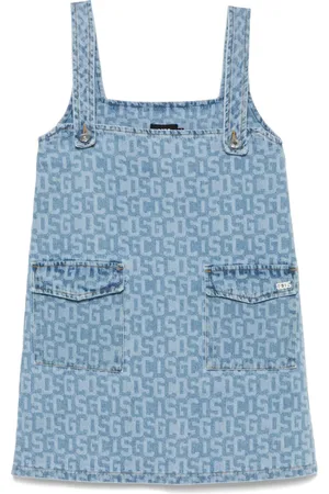 GCDS Kort kjole med monogram-tryk