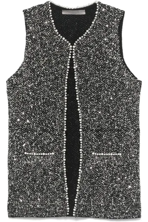 D.EXTERIOR Vest med pailletter