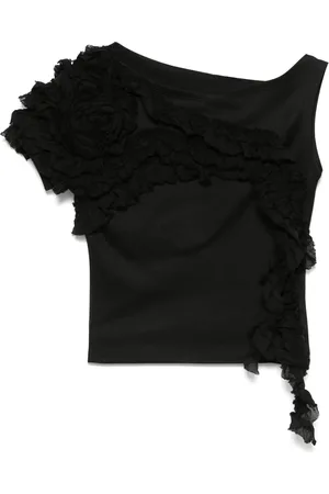 Rokh Blomstret top i mesh