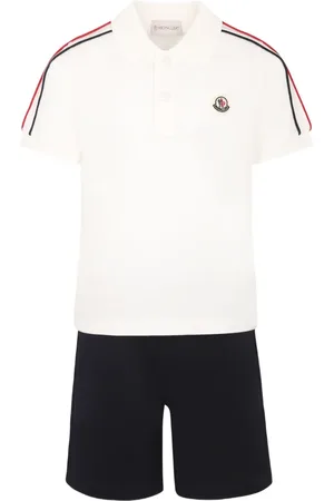 Moncler Sæt med polo og shorts med logomærke