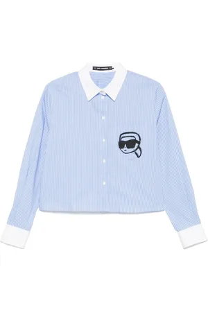 Karl Lagerfeld Bluse med ikon-tryk