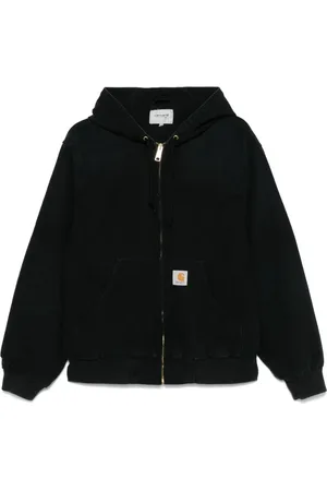 Carhartt Jakke med hætte og logomærke