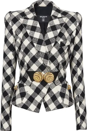 Balmain Vichy tweedjakke