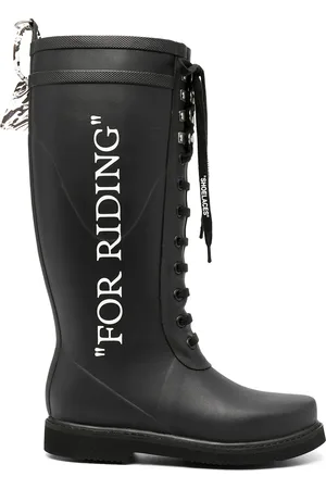OFF-WHITE Sorte For Riding gummistøvler